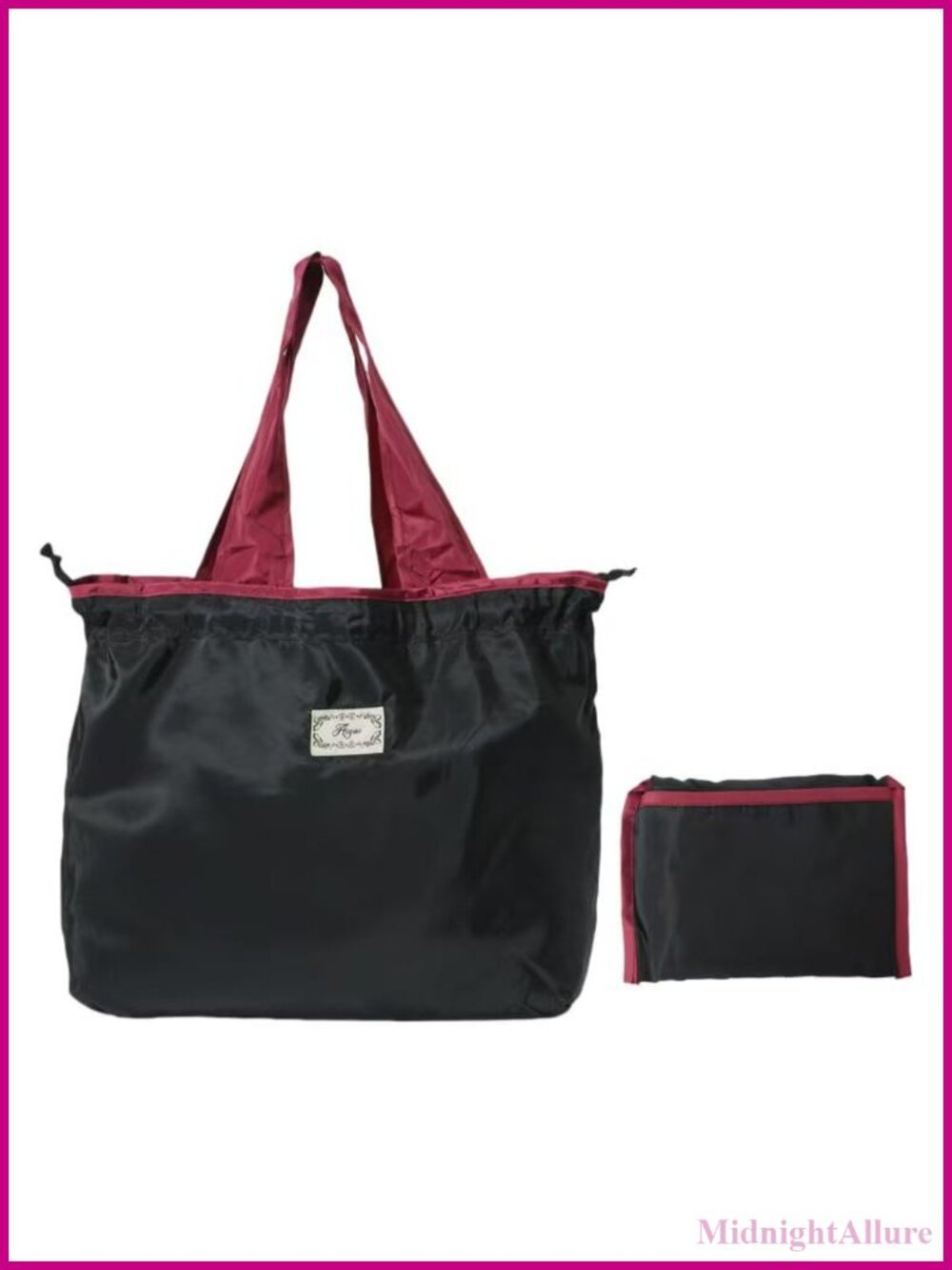 Foldable Tote Bag for Women Large Capacity Portable Reusable Shoulder Bag